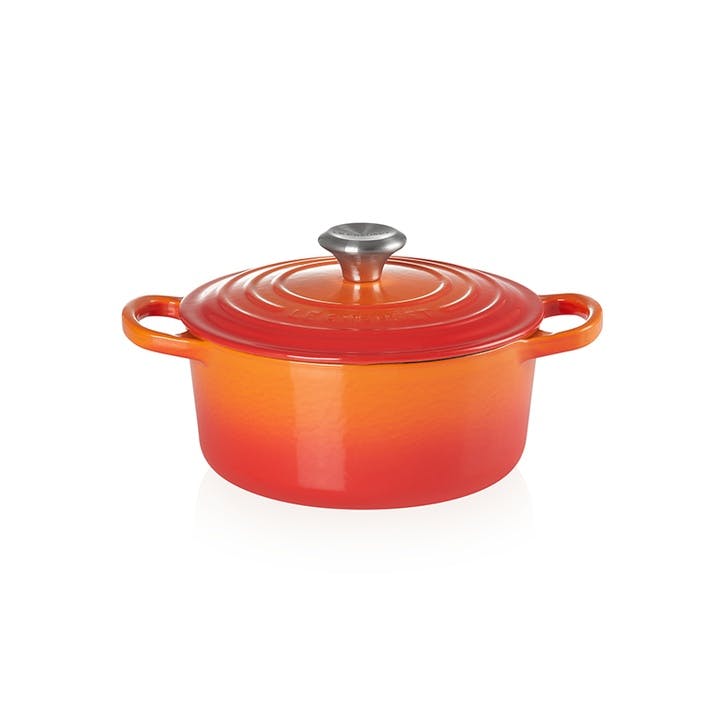 Cast Iron Round Casserole - 20cm; Volcanic