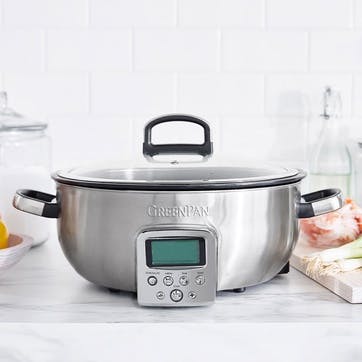 Non-Stick Multicooker, 5.6L, Stainless Steel