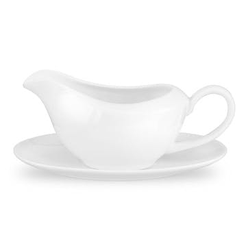 Serendipity Gravy Boat and Stand 350ml, White