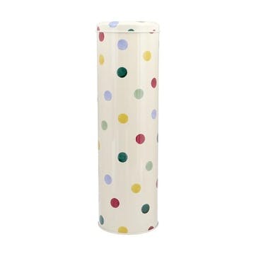 Polka Dot Extra Tall Tin 10cm x 30cm