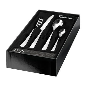 Malvern Bright 24 Piece Cutlery Set