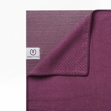 The Grippy Yoga Mat Towel 183 x 61cm, Berry