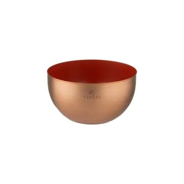 2 Tone Serving Bowl 15Cm H8 x W15 x L15, Orange/Gold