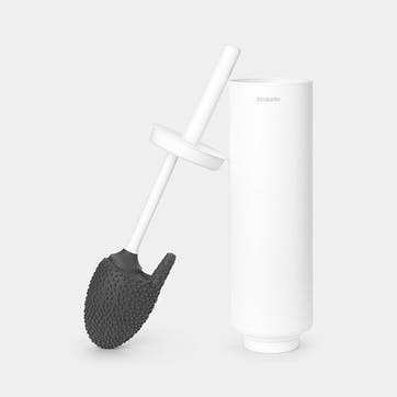 MindSet Toilet Brush and Holder , Mineral Fresh White