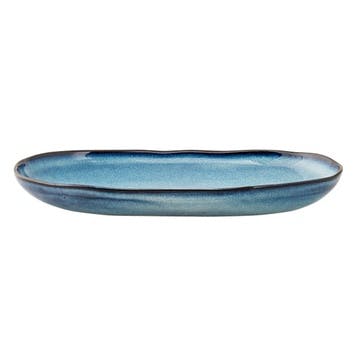 Cove Serving Plate. Blue