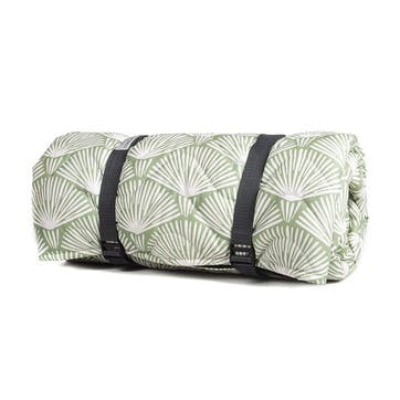 Quilted Newbury Picnic Rug 125 x 125cm, Palm Leaf