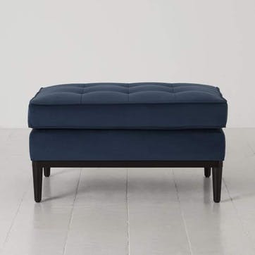 Model 02 Velvet Ottoman, Teal