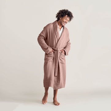 The Dream Cotton Robe Large, Rust