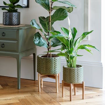 Aspen Planter D28cm, Olive