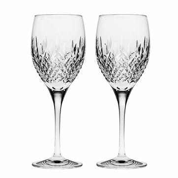 Mayfair Set of 2 Large Wine Glasses 330ml, Clear