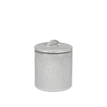 Nordic Sand Jar with Lid H12cm, Natural
