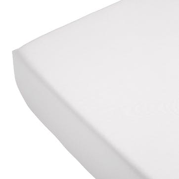 Egyptian Double Fitted Sheet, White