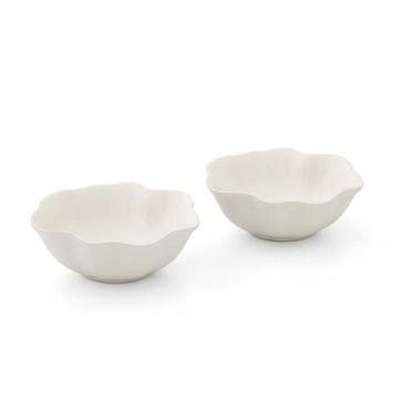 Floret Set of 2 Small Bowls 14cm Cream