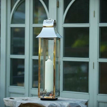 Tonto Lantern H80cm, Silver