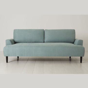 Model 05 3 Seater Linen Sofa, Turquoise