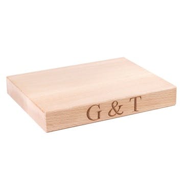 'G&T' Wooden Chopping Board - Small