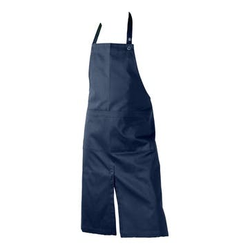 Twill Apron With Pocket, H95 x W80cm, Dark Blue