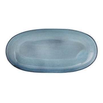 Cove Serving Plate. Blue