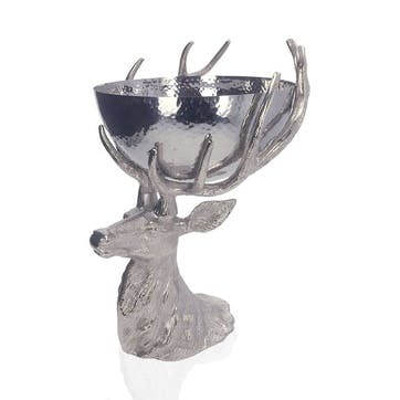 Stag Bowl H40 x W28 x D30 cm, Silver