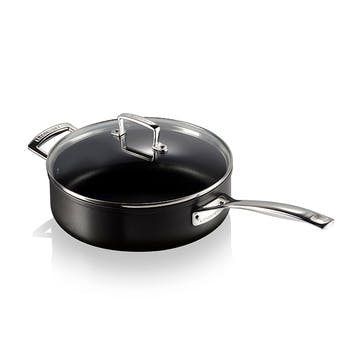 Toughened Non-Stick Sauté Pan With Lid - 26cm