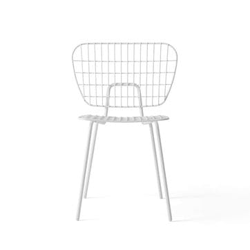 WM String, Pair of Dining Chairs, H72 x W66 x D53cm, White