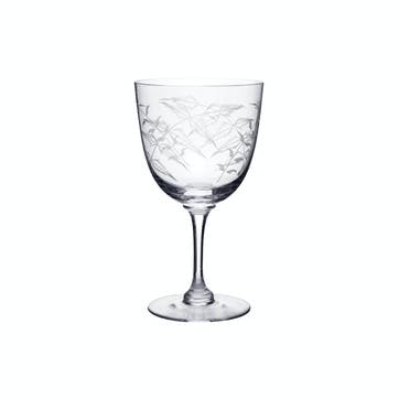 Ferns Crystal Wine Glasses, Set of 6