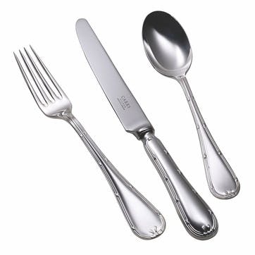 English Reed & Ribbon Stainless Steel Cutlery Set, 10 Piece