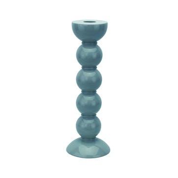 Bobbin Candlestick H24cm, Chambray