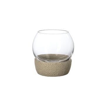 Perlemor Home Tealight Holder D11 x H11.3cm, Beige