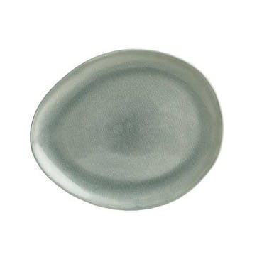 Vie Naturelle Medium Plate, W19.5cm x D16.3cm, Soft Grey