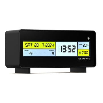 Futurama LCD Clock H9 x W20 x D5.7cm, Black