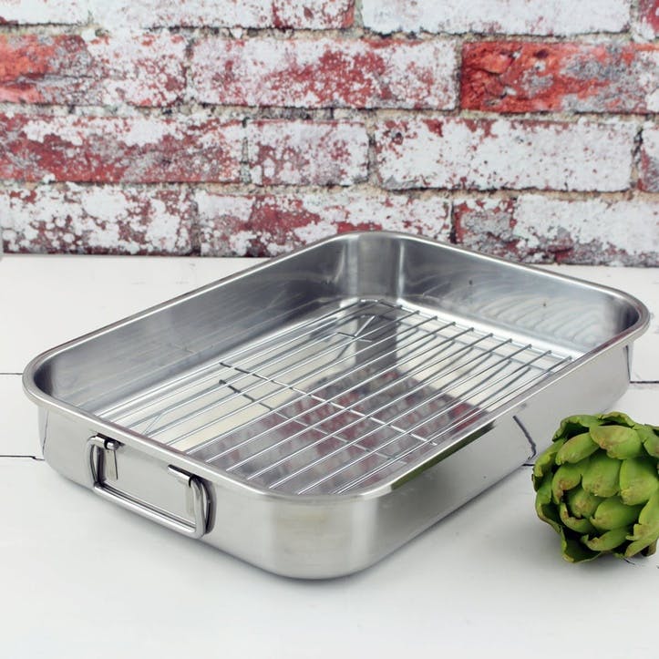 Speciality Cookware Roasting Pan with Rack, 39cm