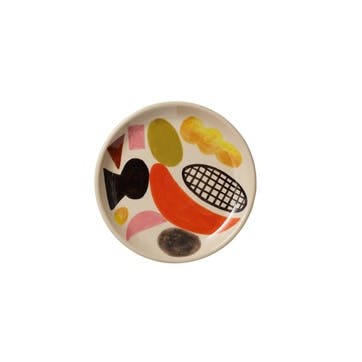 Clachan Abstract Multi Colour Side Plate, D19cm