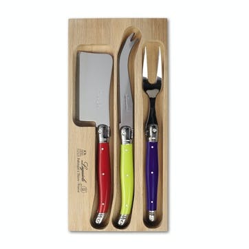 Cheese Knife Set, Multicoloured Handle