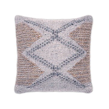 Telami Recycled Wool  Cushion Cover 50 x 50cm, Mustard & Natural