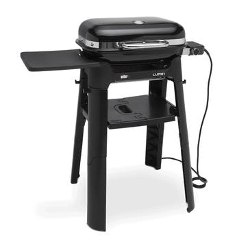 Lumin Compact BBQ with Stand H91cm, Black