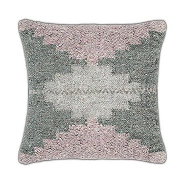 Dhanda Recycled Wool Cushion Cover 50 x 50cm, Moss & Natural