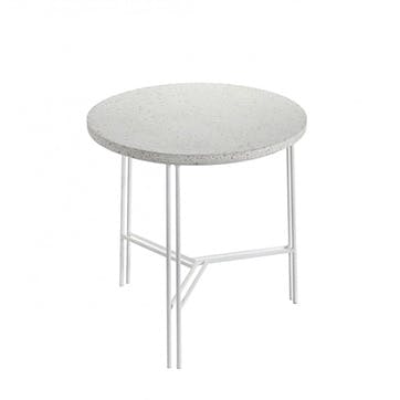 Small marble table, H40 x W40 x L40cm, Serax, Metal, White