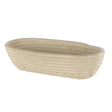 Natural Cane Oval Banneton Basket, L29cm