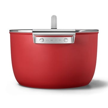 Casserole with Lid, 26cm, Red