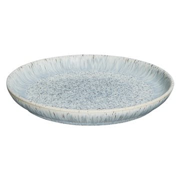 Halo Speckle Coupe Plate, 21cm, Blue