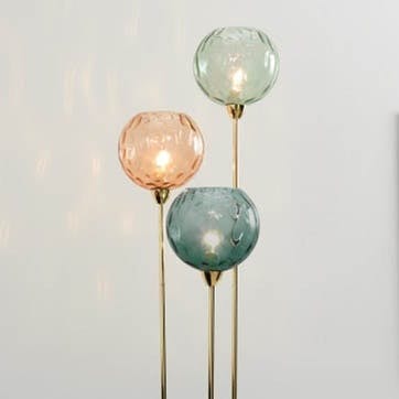 Ilaria Floor Lamp Triple, Multicolour & Brass