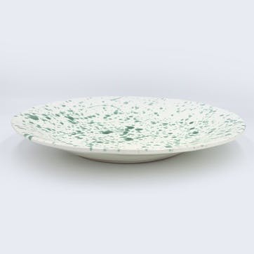 Splatter Shallow Serving Bowl D29cm, Pistachio