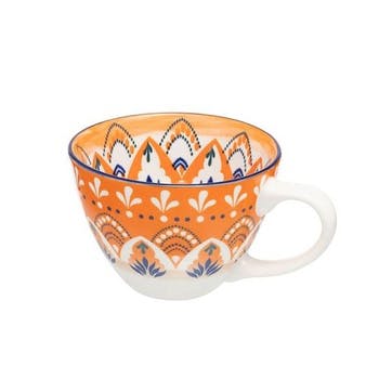 Mosaic Mug , 400ml, Orange