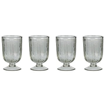 Sigiri Set of 4 Wine Glasses 190ml, Clear