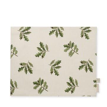 Acorn &  Oak Fabric Placemat L30 x W40cm, Natural