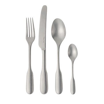 Fiddle Vintage 24 Piece Cutlery Set, Stainless Steel