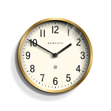 Master Edwards Wall Clock, Dia. 30cm, Radial Brass