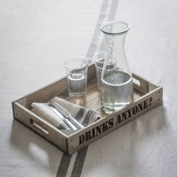 Wooden Drinks Anyone? Tray, Spruce