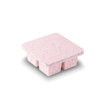 Peak Extra Large Ice 4 Ice Cube Tray , Pink Speckled